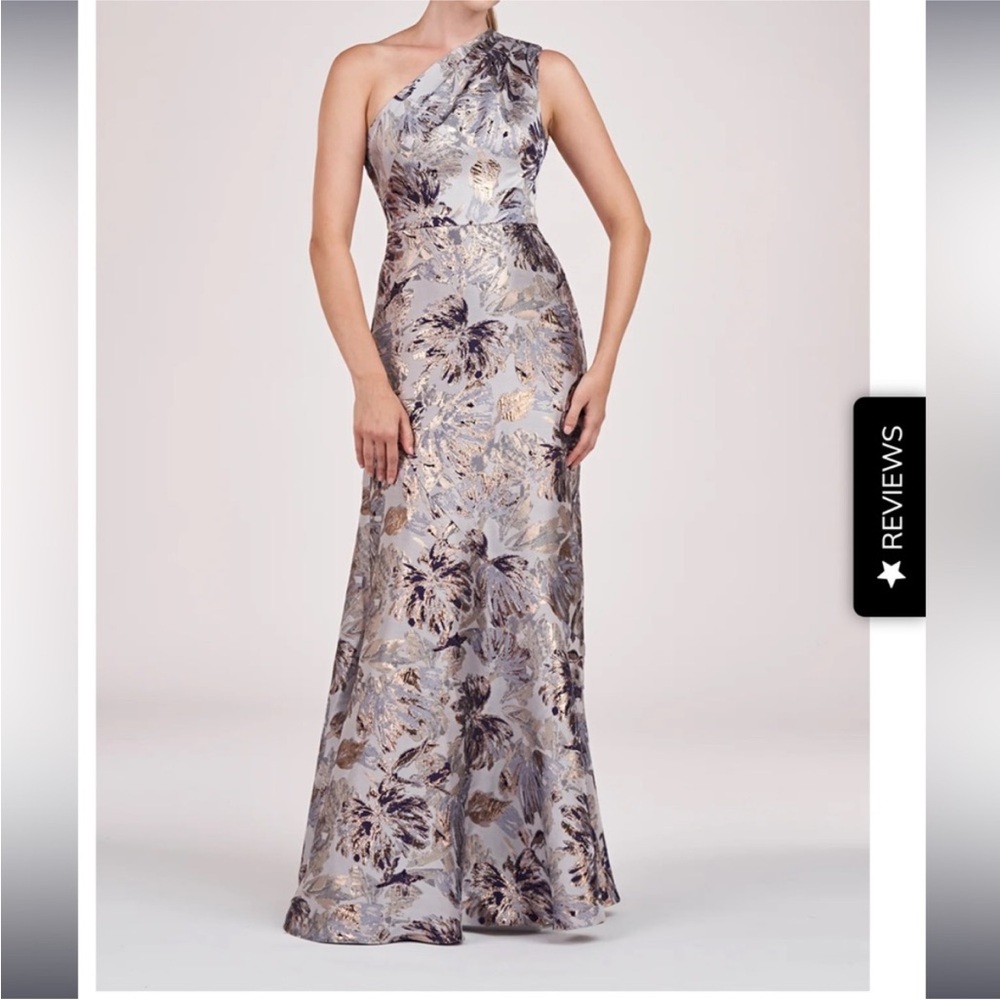 Elegant Floral One-Shoulder Dress